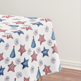 Mantel Feliz 4 de julio Cute Fiesta Pattern Tablecloth
