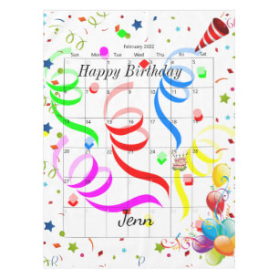 Mantel Feliz cumpleaños 2022 Tablecloth