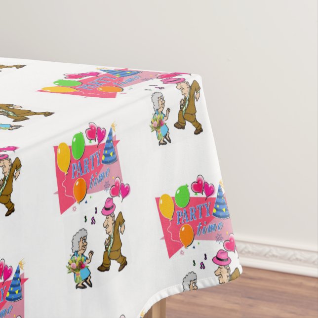 Mantel Feliz cumpleaños a Tablecloth es tiempo Fiesta (In Situ)