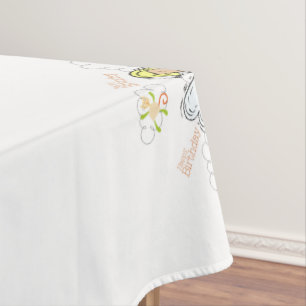 Mantel Feliz cumpleaños Angel Tablecloth
