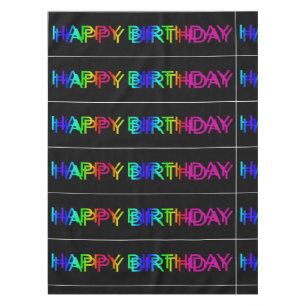 Mantel Feliz cumpleaños coloridos colores