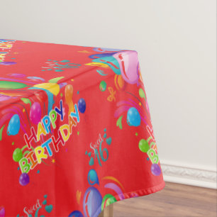 Mantel Feliz Cumpleaños Dulces Dieciséis