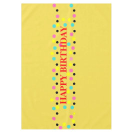 Mantel Feliz cumpleaños, Fiesta de puntos de polka