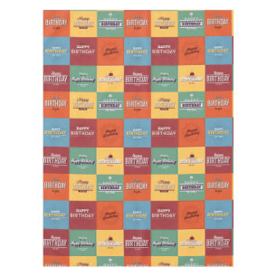 Mantel Feliz cumpleaños modelo