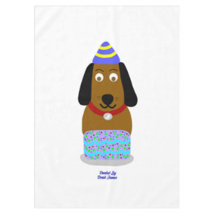 Mantel Feliz Cumpleaños Pup Tablecloth