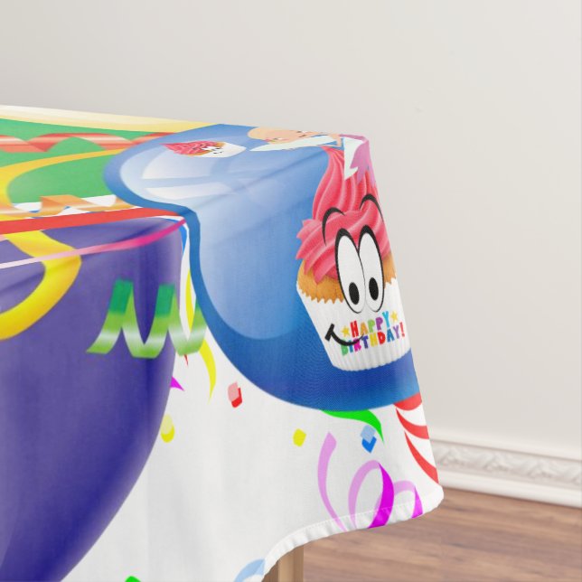 Mantel Feliz cumpleaños Tablecloth Confetti (In Situ)