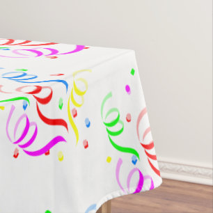 Mantel Feliz cumpleaños Tablecloth Confetti