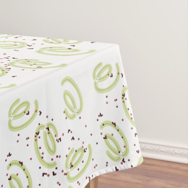 Mantel Feliz cumpleaños Tablecloth Green Confetti (In Situ)