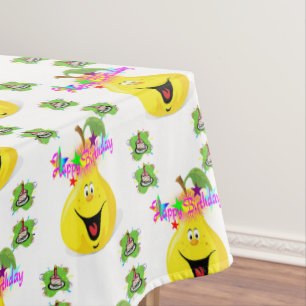 Mantel Feliz Cumpleaños Tablecloth Pear