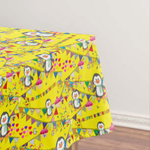 Mantel Feliz cumpleaños Tablecloth Penguin