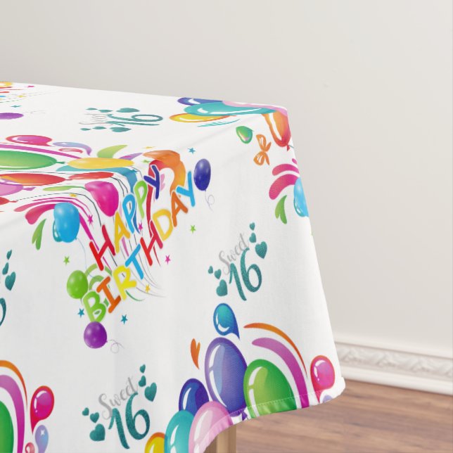 Mantel Feliz cumpleaños Tablecloth Sweet Dieciséis (In Situ)
