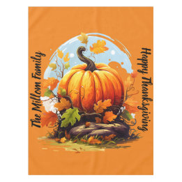 Mantel Feliz Día de Acción de Gracias Calabaza de colores