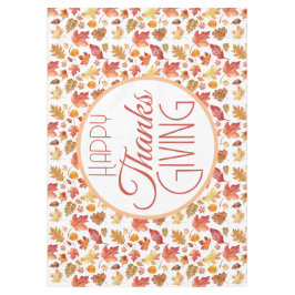 Mantel Feliz Día de Acción de Gracias Otoño Cae Fondo