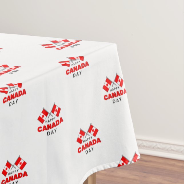 Mantel Feliz Día de Canadá Blanco Rojo Banderas canadiens (In Situ)