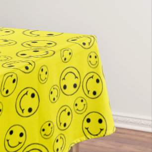 Mantel Feliz Emoji de cara al amarillo
