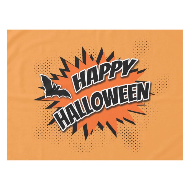 Mantel Feliz Halloween (Frente (Horizontal))