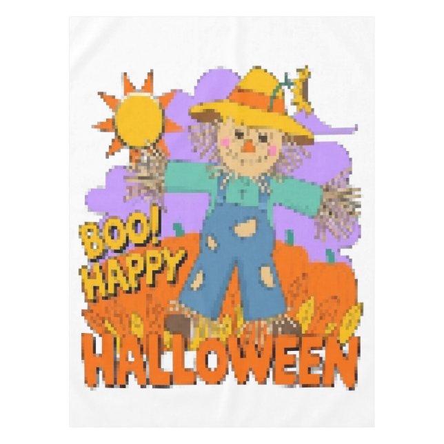 Mantel Feliz Halloween chico  (Anverso)