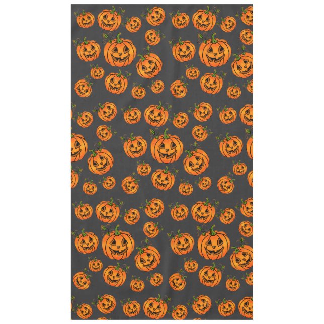 Mantel Feliz Halloween jack-o-lantern, truco para tratar (Anverso)