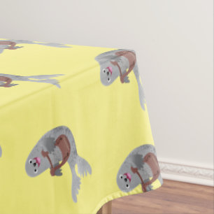 Mantel Feliz ilustracion de personalizado de foca de arpa