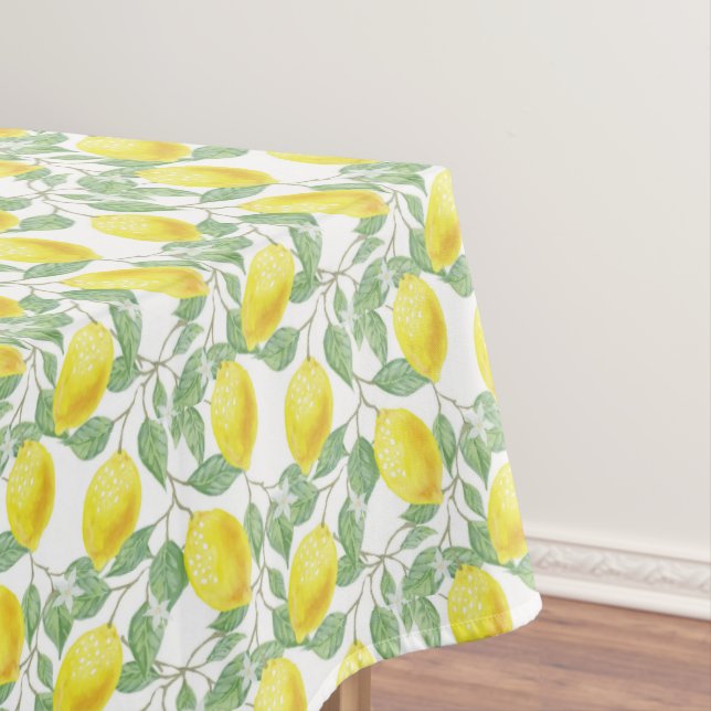 Mantel Feliz Limones Amarillo y Verde Follaje  (In Situ)