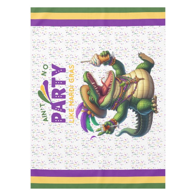 Mantel Feliz Mardi Gras (Anverso)