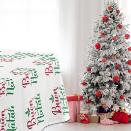 Mantel Feliz Navidad en rojo y verde