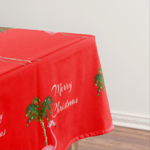 Mantel Feliz Navidad Flamingo