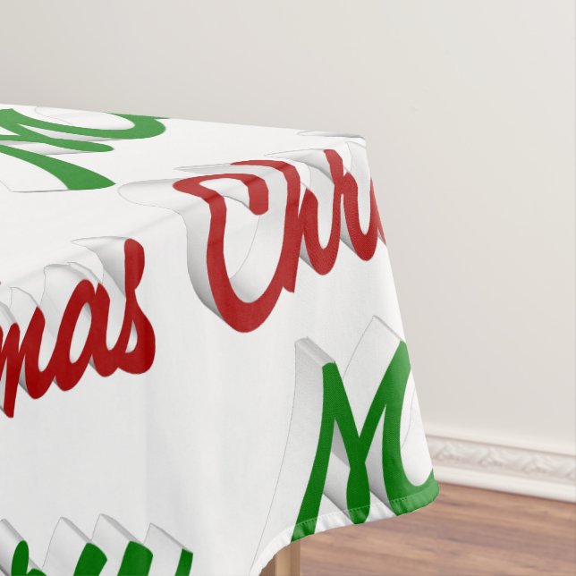 Mantel Feliz Navidad, guión rojo y verde (In Situ)