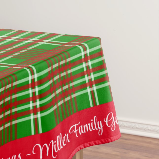 Mantel Feliz Navidad Personaliza el nombre de la familia  (In Situ)