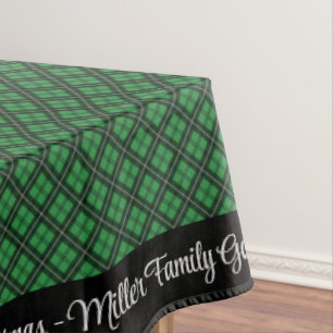 Mantel Feliz Navidad Personaliza el nombre de la familia
