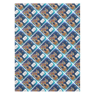 Mantel Feliz Navidad Prancing Reindeer