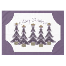Feliz Navidad Purple dobla los Ribbons Árbol estre