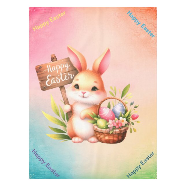 Mantel Feliz Pascua (Anverso)