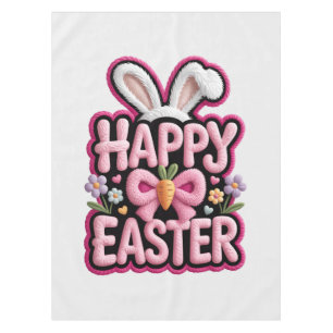 Mantel Feliz Pascua Bunny Oídos Lindo Lazo de Zanahoria D
