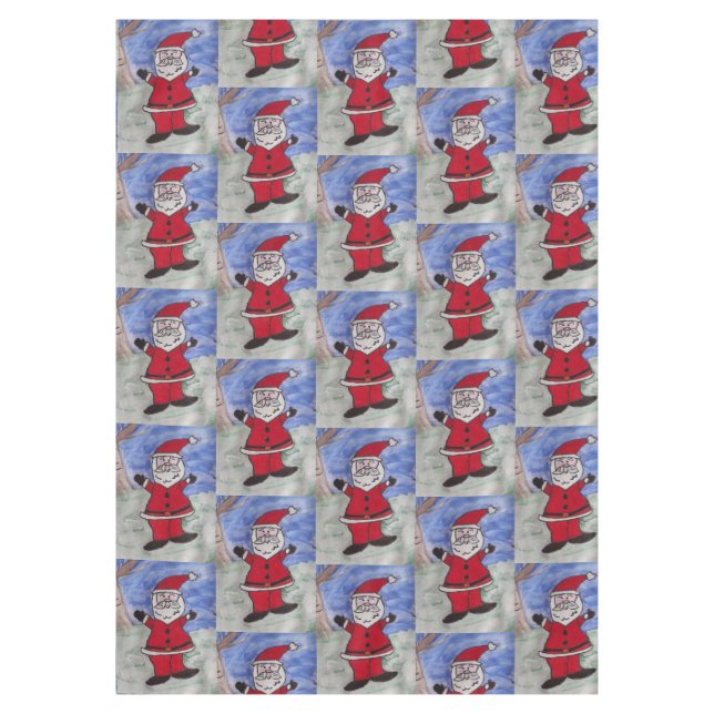 Mantel Feliz Santa (Anverso)