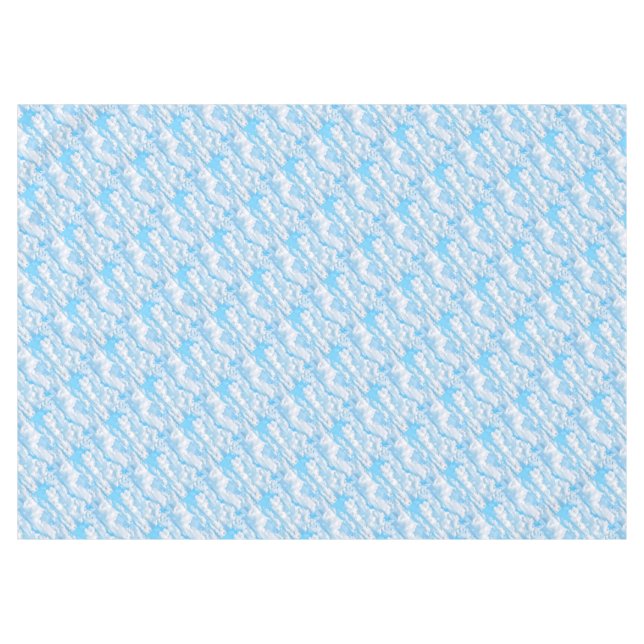 Mantel Feliz Sunny Clouds Blue Background (Frente (Horizontal))