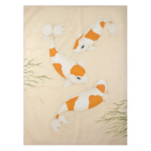 Mantel Feng Shui Koi Ropa de mesa de estanques