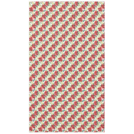 Mantel Feriado de Poinsettia Roja