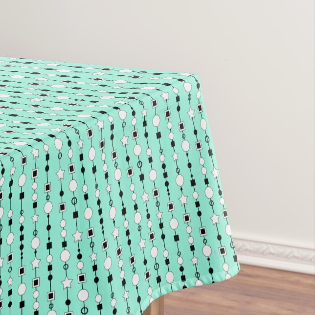 Mantel Festive pattern with string beads and jewelry star (In Situ)