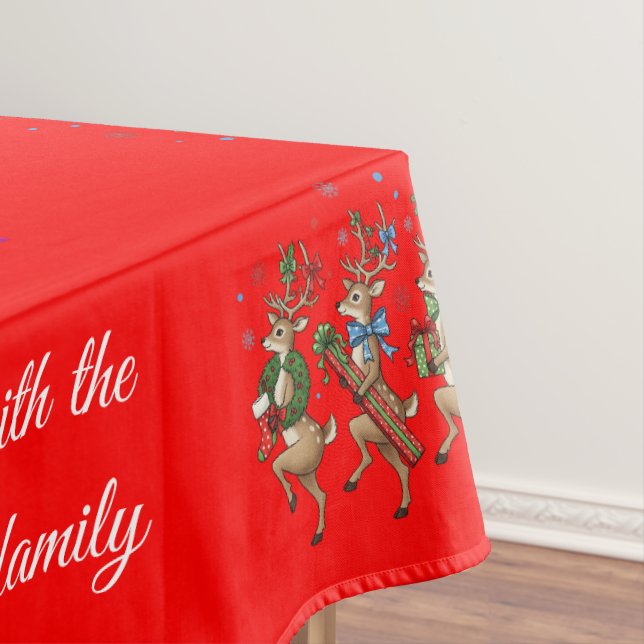 Mantel Festive Whimsical Christmas Tree Quirky Reindeers  (In Situ)