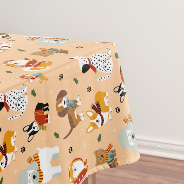 Mantel Festive Winter Puppy Scarves (In Situ)
