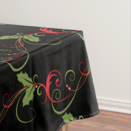 Mantel Festividad Holly y Swirls