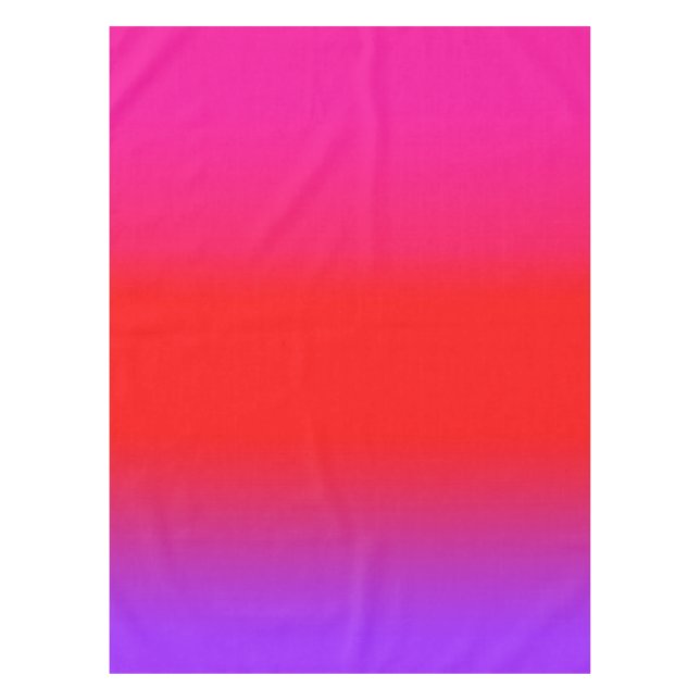 Mantel Festividad Magenta Rojo Morado Ombre (Anverso)
