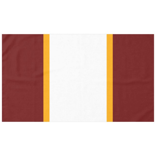 Mantel Festividad Negrita Deep Red Yellow Carreras Stripe (Frente (Horizontal))