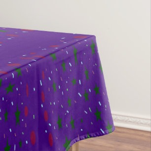 Mantel Fiesta con estampado violeta azul morado diseñado