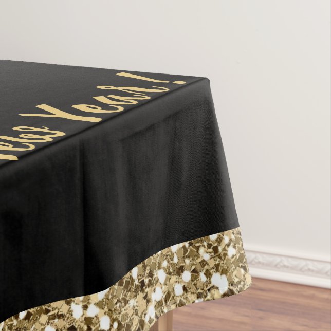 Mantel Fiesta de Año Nuevo, negro y oro (In Situ)