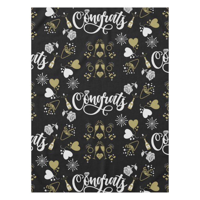 Mantel Fiesta de celebración: descorcha champán (Anverso)