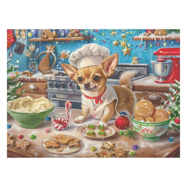 Mantel Fiesta de Chihuahua: Navidades festivos (Frente (Horizontal))