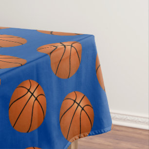Mantel Fiesta de cumpleaños de niños de baloncesto azul