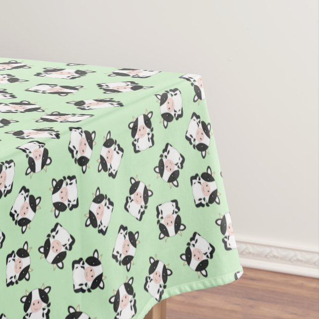 Mantel Fiesta de cumpleaños de vacas verde (In Situ)